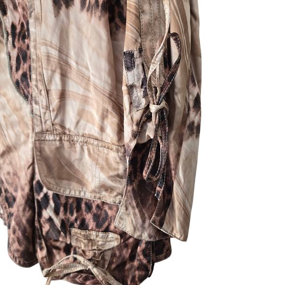 Alberto Makali Paris Designer Rare 90's Animal Print Jacket Full Collar Sz XL - Picture 9 of 12